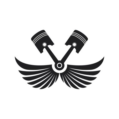 piston Vektör simgesi tasarım örnekleme şablonu