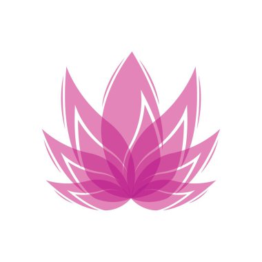 Güzellik Lotus Logo Şablonu Çizim Tasarımı