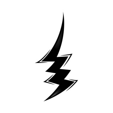 Güç yıldırımı logo vektör tasarımı