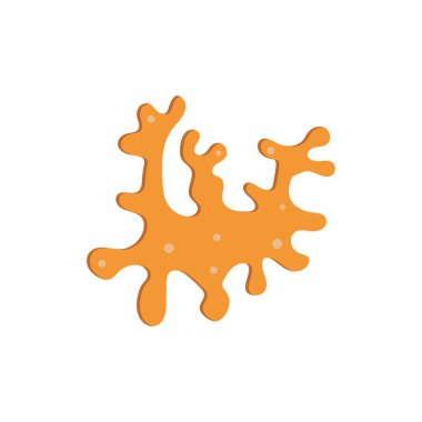 Mercan logo tasarım şablonu düz vektör