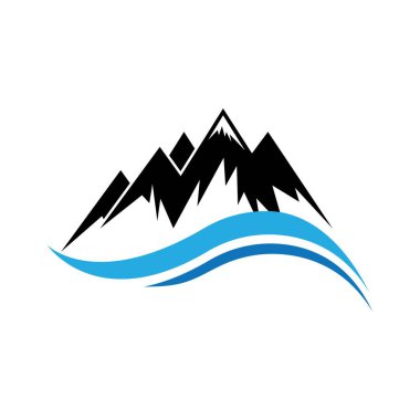 Yüksek Dağ simgesi Logo İş Şablonu Vektörü