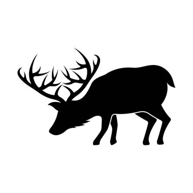 Geyik logosu vektör resmetme tasarımı