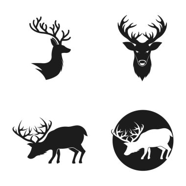 Geyik logosu vektör resmetme tasarımı