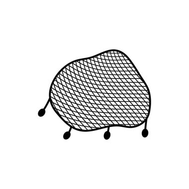 fishing net icon vector illustration template design clipart