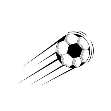 Futbol futbol logosu tasarım vektör çizimi, futbol logo şablonu