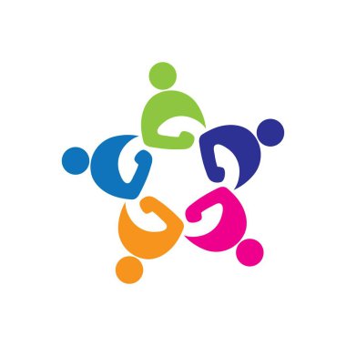 Evlat Edinme ve Toplum Bakımı Logo şablonu vektör simgesi