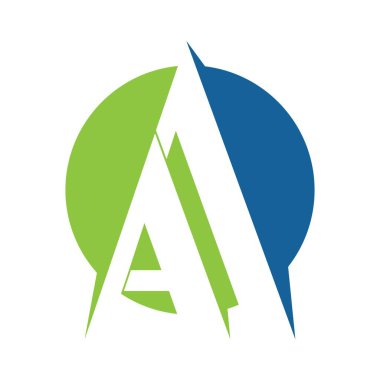 Bir Harf Logosu İş Şablonu Vektör simgesi