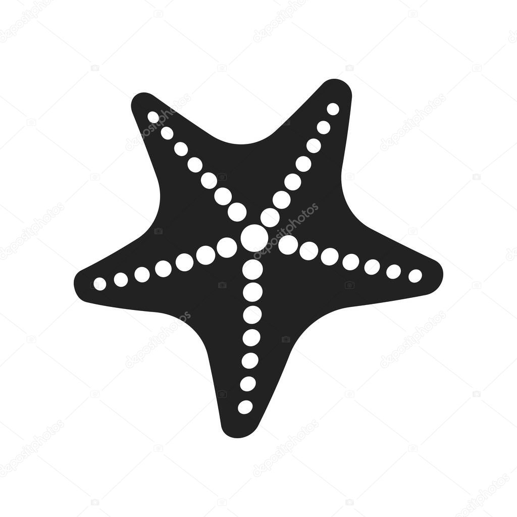 Starfish logo icon, vector illustration template desig