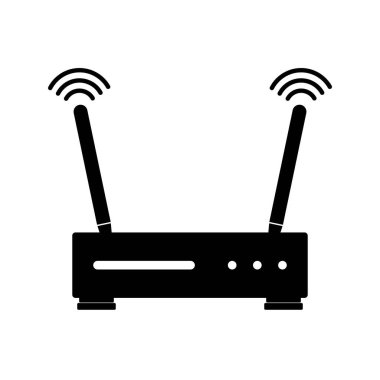 router simgesi vektör çizim şablonu