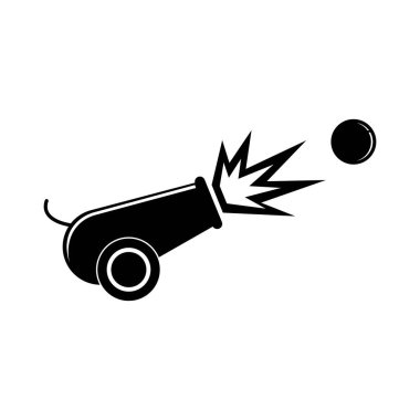 Ateş topu simgesi logo tasarımı illüstrasyonu