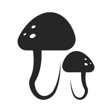 Vegetables mushroom illustration logo icon vector template
