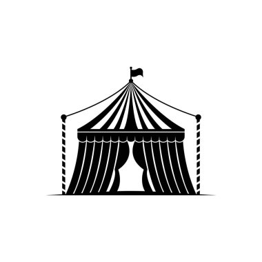 Circus Logo şablonu. Vektör Illustration