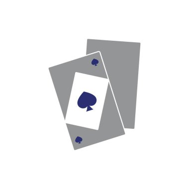 Kart simgesi vektör resmetme şablonu oynanıyor