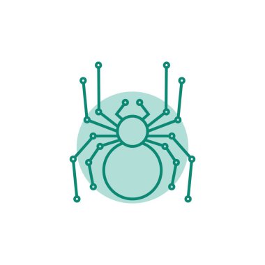 Örümcek Ağı Teknoloji logo vektör tasarımı