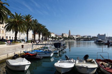 Split, Croatia. Central embankment, October 17, 2022 