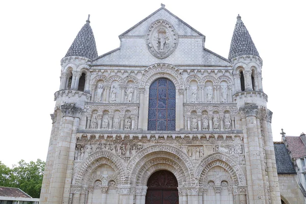 Notre Dame Cathedral Poitiers France — стокове фото