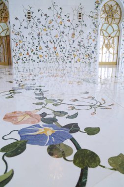 Abu Dabi, Birleşik Arap Emirlikleri - 7 Eylül 2023: Şeyh Zayed Büyük Camii