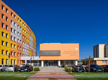 Trnava Üniversitesi, öğrenci yurdu, Rybnikova Caddesi, Trnava, Slovakya.