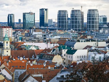 Bratislava, genel görüş, Eski Şehir, Slovakya.