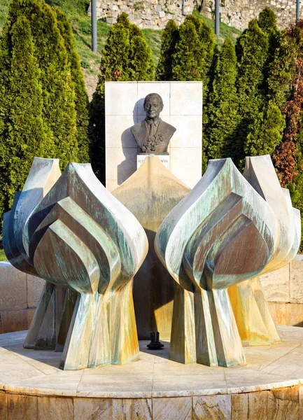 Monument Politician Alexander Dubcek Bratislava Slovakia — Stock Photo, Image