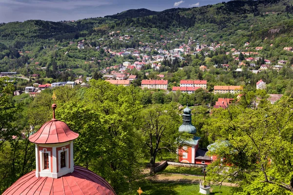 Kalwarii Bańskiej Szczawnicy Widok Miasto Słowacja — Zdjęcie stockowe