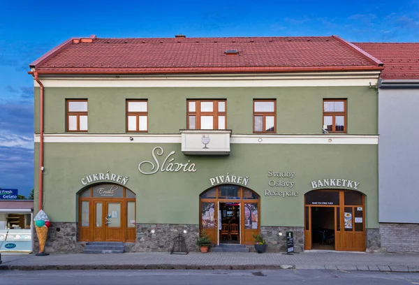 Bojnice Slovakya Şekerleme Bira Fabrikası Slavia — Stok fotoğraf