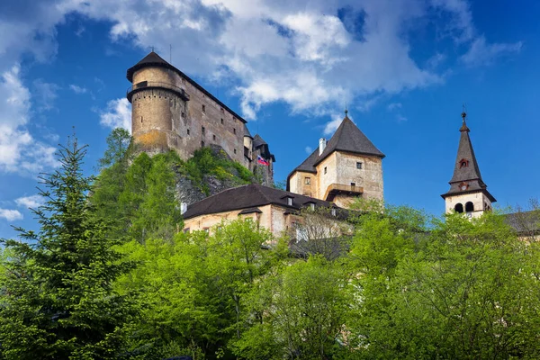 stock image Orava castle, national cultural monument, Oravsky Podzamok, Slovakia.