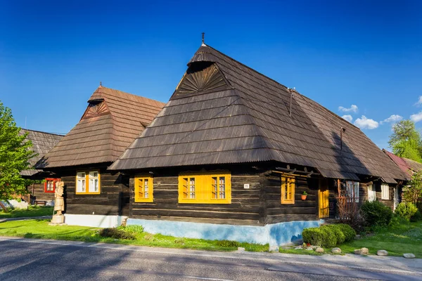 Drewniane Domy Miejscowości Podbiel Słowacja — Zdjęcie stockowe