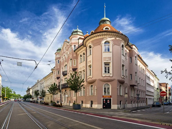 Rue Stur Dans Ville Bratislava Bâtiment Art Nouveau Slovaquie — Photo