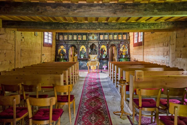 Skanzen Bardejov Griechisch Katholische Holzartikelkirche Slowakisches Dorfmuseum Slowakei — Stockfoto