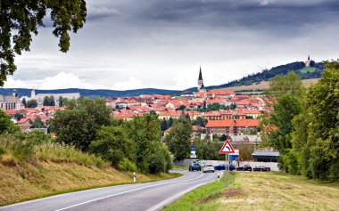 Levoca kentinin genel manzarası, Marianska dağı, Slovakya, UNESCO, Slovakya.