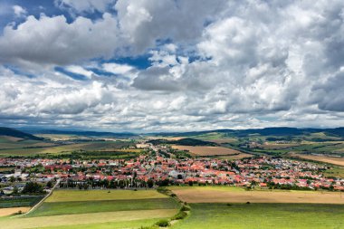 Spisske Podhradie, genel görüş, Slovakya.