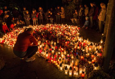 Bratislava, Slovakya 'da Azizler Günü.