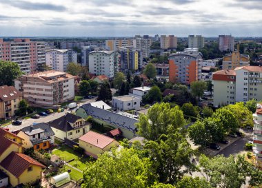 Bratislava manzarası - Podunajske Biskupice, Slovakya.