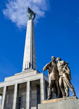 Bratislava 'daki Slavin savaş anıtı, 2. Dünya Savaşı' nda ölen askerlerin anıtı, Slovakya.