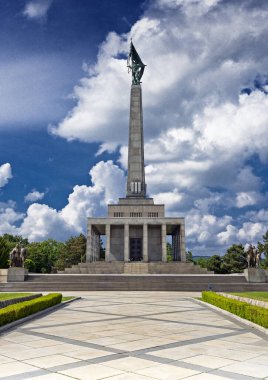 Bratislava, Slovakya 'daki askeri anıt Slavin.