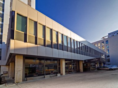 Bratislava, Slovakya 'daki Cafe ve Sinema Lumiere.