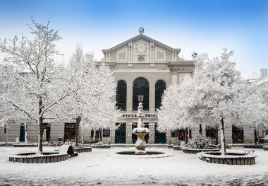 Bratislava 'daki Eski Pazar, Kadife Devrimi Meydanı, Slovakya.