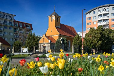 Podunajske 'deki Roma Katolik Kilisesi Biskupice, Bratislava, Slovakya.