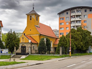 Podunajske 'deki Roma Katolik Kilisesi Biskupice, Bratislava, Slovakya.