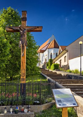 Bratislava, Slovakya yakınlarındaki Svaty Jur 'da Aziz George Kilisesi, Roma Katolik Kilisesi.