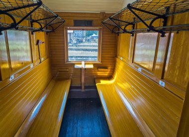 Tarihi bir tren vagonu, Lokomotif deposu, Bratislava, Slovakya Rendez.