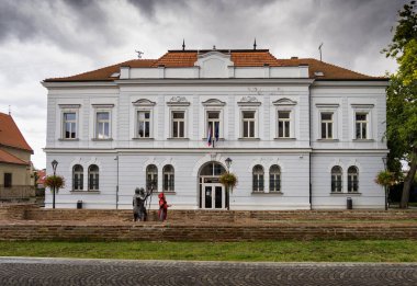 Trnava Bölge Mahkemesi, yaya bölgesi, Slovakya.