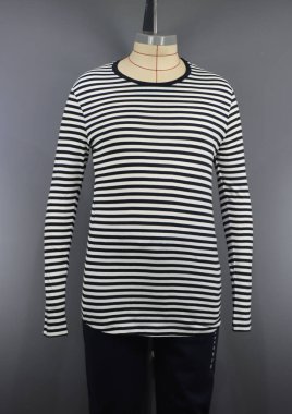 Bayanlar çizgili uzun kollu tişörtler