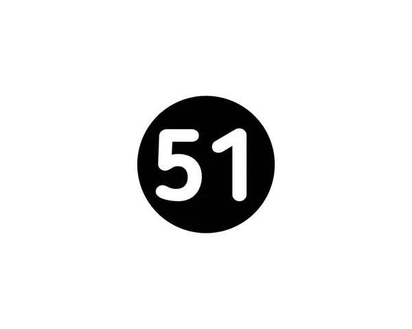 イラスト番号51フラットブラックアイコン白の背景にアイソレーション — ストック写真