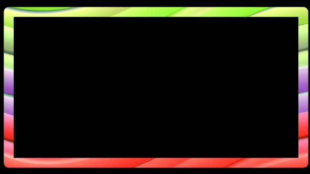 Барвистий Неоновий Колір Світла Рухається Безшовним Арт Фоном Абстрактний Екран — стокове відео