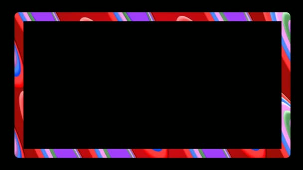 Барвистий Знак Неонове Світіння Кольору Рухається Безшовним Арт Фоном Абстрактний — стокове відео