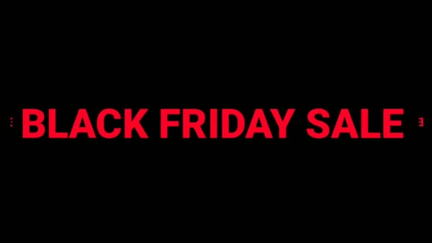 Motion Graphics Black Friday Sale Business Promotion Advertorial Concept Banner — Vídeo de stock