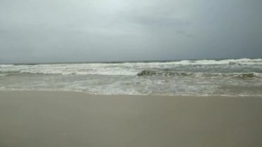 Baga beach sea India. Landscapes view of beach sea sand and sky in summer day. Beach sea space area. At Baga Beach, Goa, India