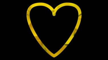 animated heart shape with Text red color Black Friday Sale on black background. Business and service concept.